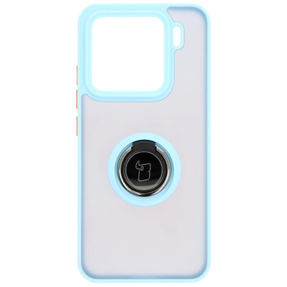Bizon Case Hybrid Ring Xiaomi 15 füstös világoskék kerettel - 1