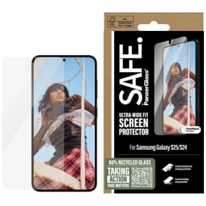 Tvrzené sklo SAFE od PanzerGlass Ultra-Wide Fit pro Samsung Galaxy S25