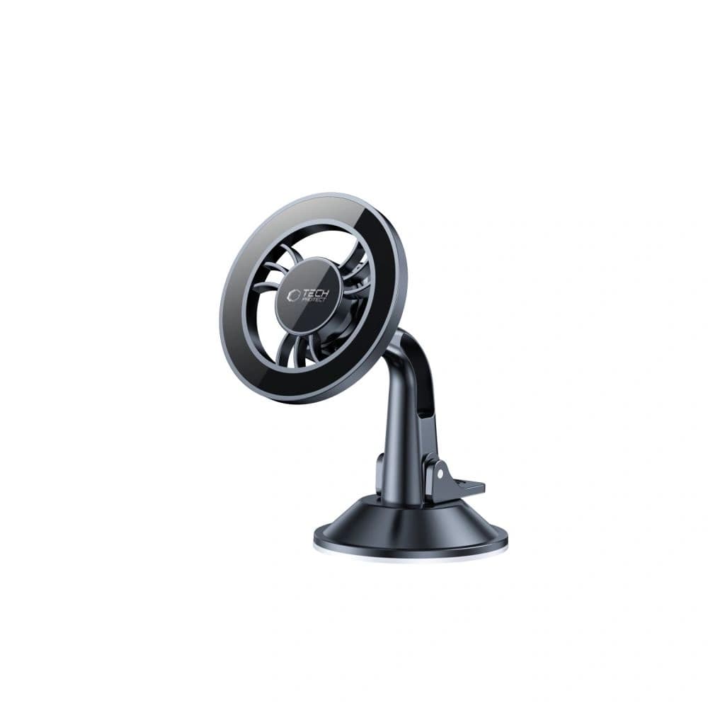 Magnetický držák na telefonu do auta na palubní desku / sklo Tech-Protect N56 Magnetic MagSafe Dashboard Shrt Car Mount Black - 3