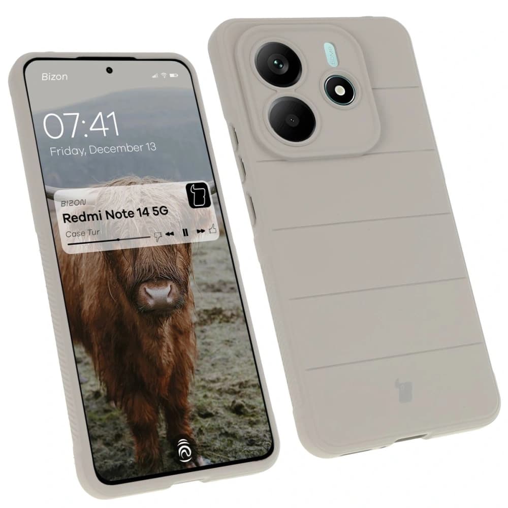 Bizon Case Tur Xiaomi Redmi Note 14 5G light grey - 1