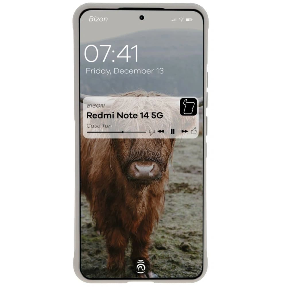 Bizon Case Tur Xiaomi Redmi Note 14 5G light grey - 5