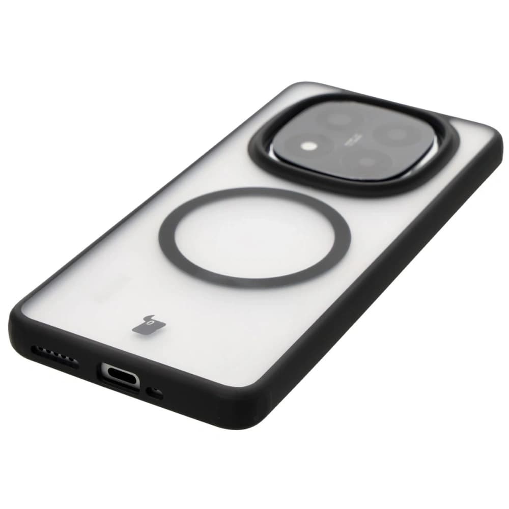 Bizon Case MatteO Magnetic Xiaomi Redmi Note 14 Pro 5G / 14 Pro Plus 5G / Poco X7 translucent with black frame - 6