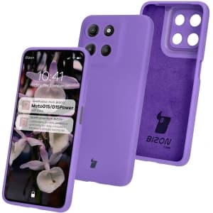 Silikonové pouzdro Bizon Soft Case pro Motorola Moto G15 / G15 Power fialové