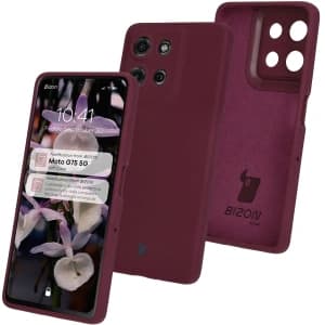 Bizon Soft Case Motorola Moto G75 5G violet închis