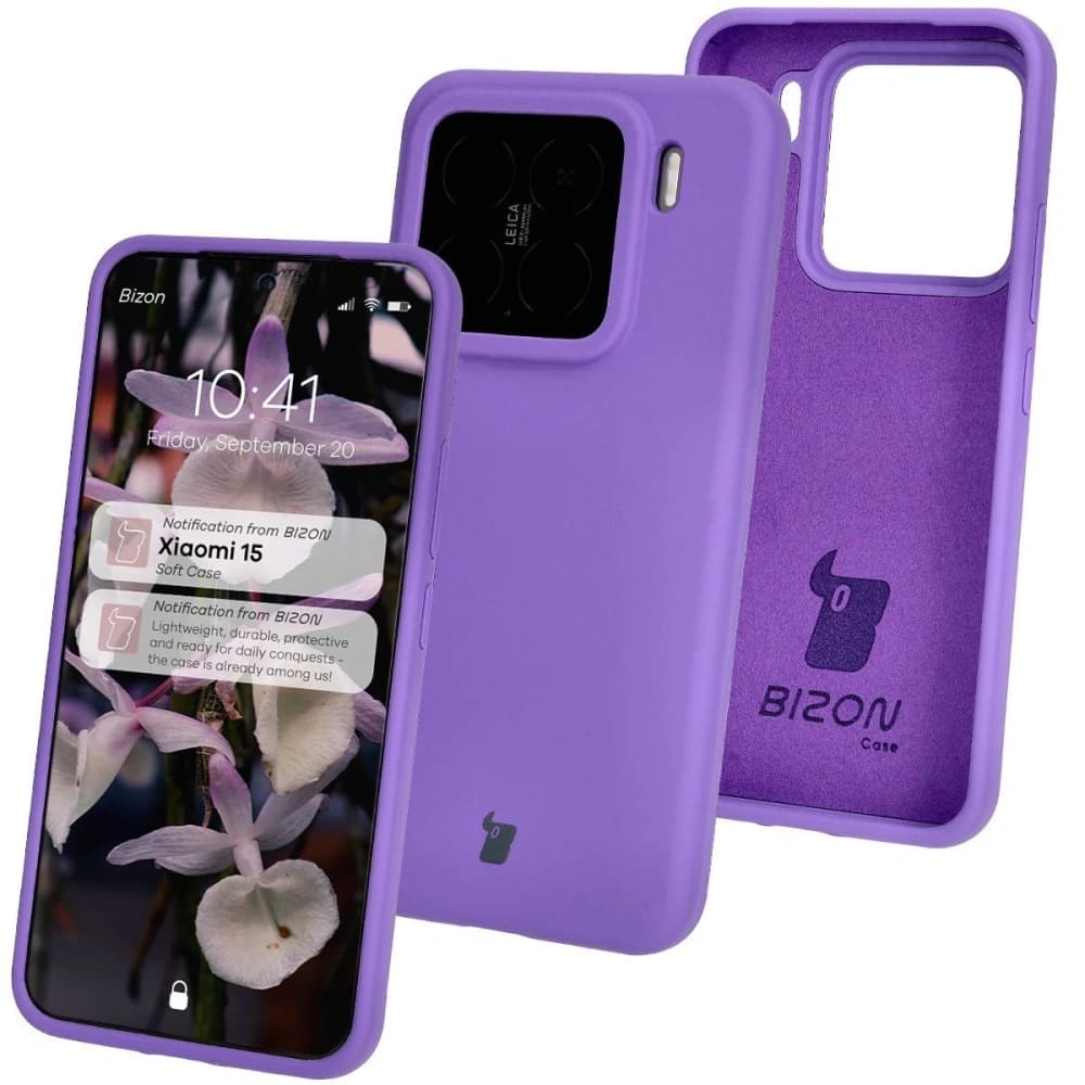 Bizon Soft Case Xiaomi 15 lila - 1