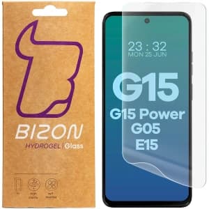 Bizon Glass Hydrogel Front Motorola Moto G15 / G15 Power / G05 / E15 [2 PACK]