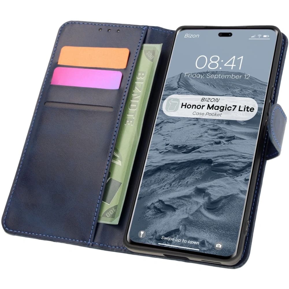 Bizon Case Pocket Honor Magic7 Lite sötétkék - 1