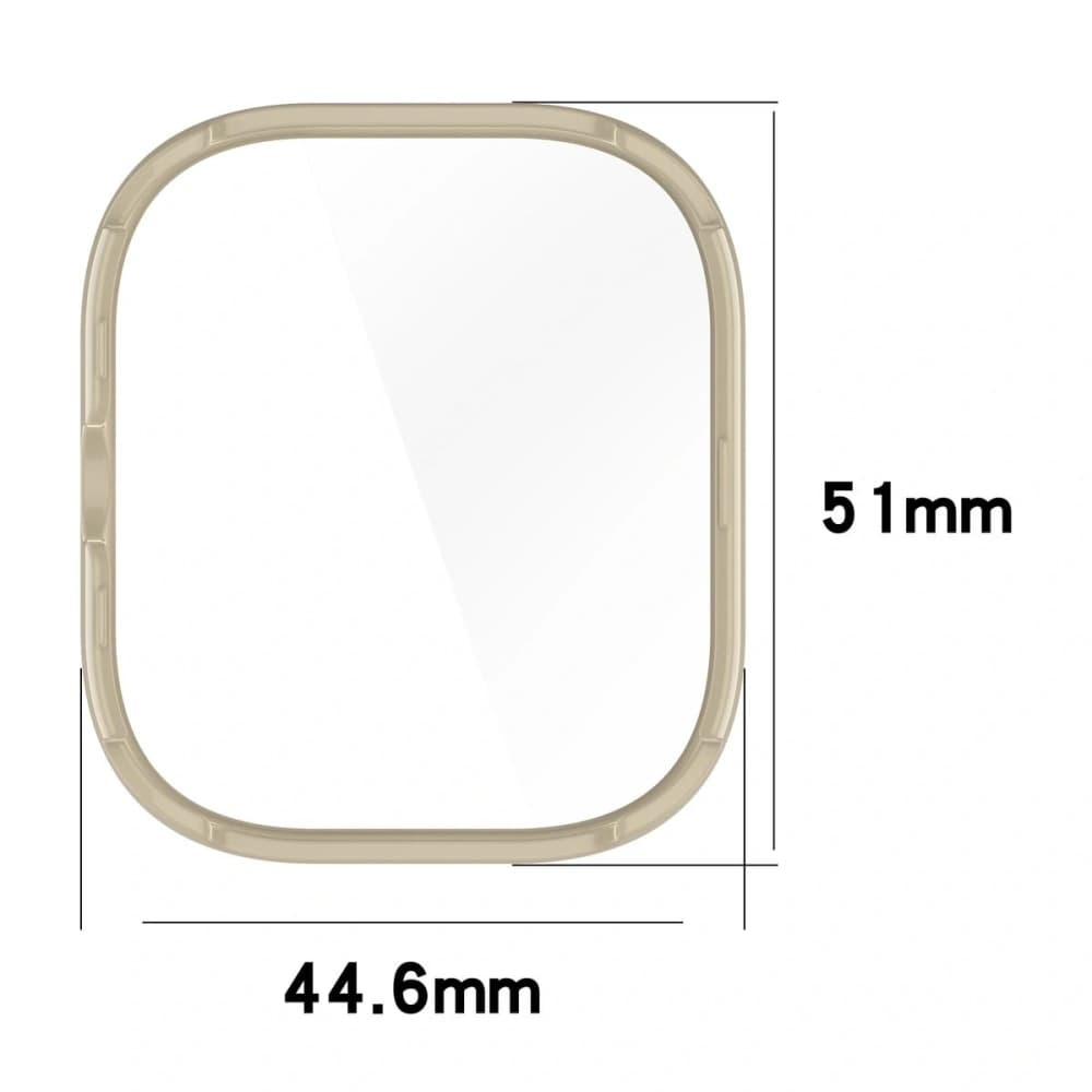 Bizon Case+Glass Uhr Xiaomi Redmi Watch 5 beige - 2