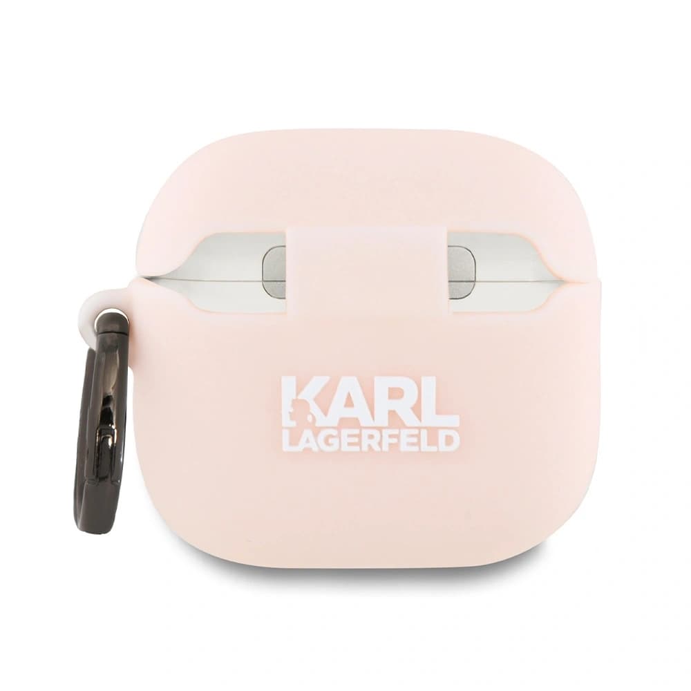 Etui Karl Lagerfeld KLA4RUNCHP Apple AirPods 4 cover Silicone Choupette Head 3D różowy/pink - 2