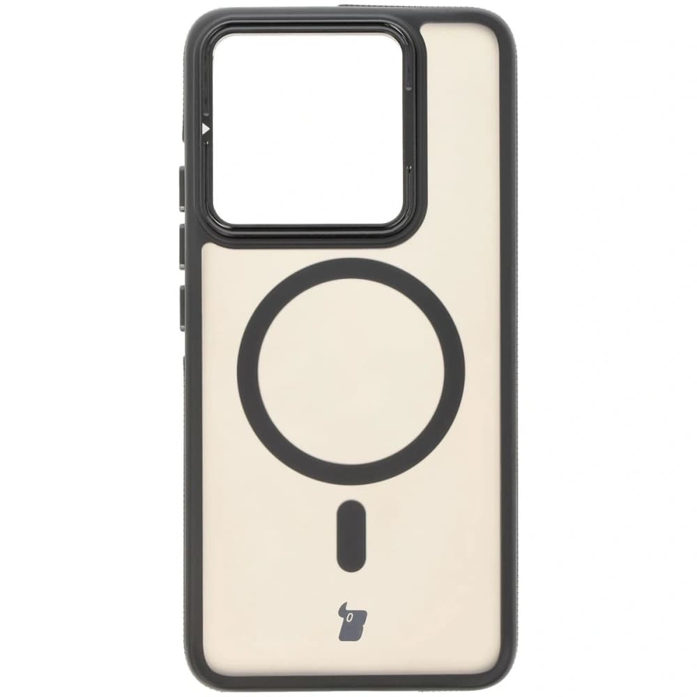 Bizon Case Eclipse MagSafe & Stand Xiaomi 14T rauchig mit einem schwarzen Rahmen - 2