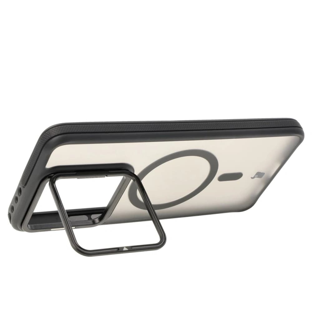 Bizon Case Eclipse MagSafe & Stand Xiaomi 14T rauchig mit einem schwarzen Rahmen - 3
