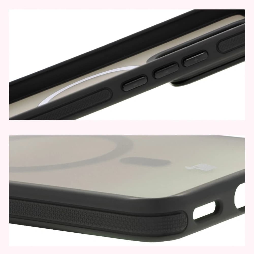 Bizon Case Eclipse MagSafe & Stand Xiaomi 14T rauchig mit einem schwarzen Rahmen - 6