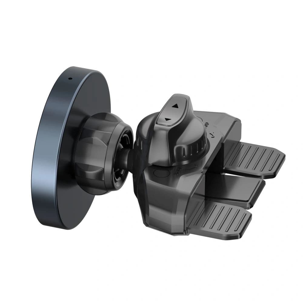 Uchwyt samochodowy do kratki / do gniazda CD z ładowarką 15W + 2x blaszki magnetyczne Tech-Protect MM15W-V5 Magnetic MagSafe CD & Vent Car Mount Wireless Charger 15W Black - 8