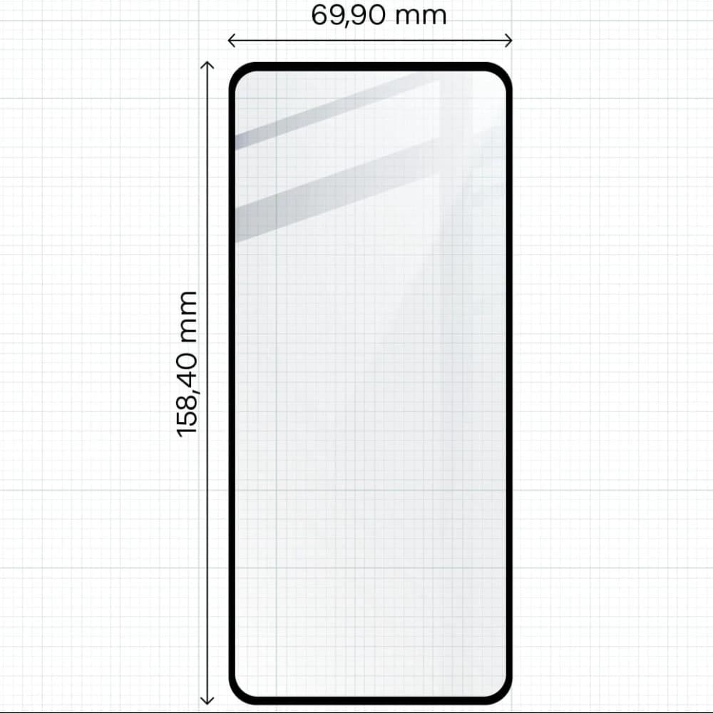 Bizon Glass Edge 2 Motorola Moto G14 / G54 / G54 Power / G55 schwarz - 2