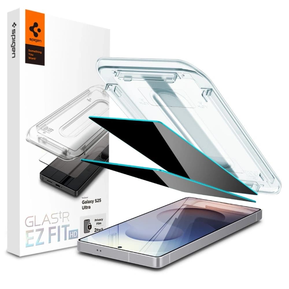 Spigen GLAS.tR ez Fit HD Samsung Galaxy S25 Ultra Privatsphäre [2 PACK] - 1