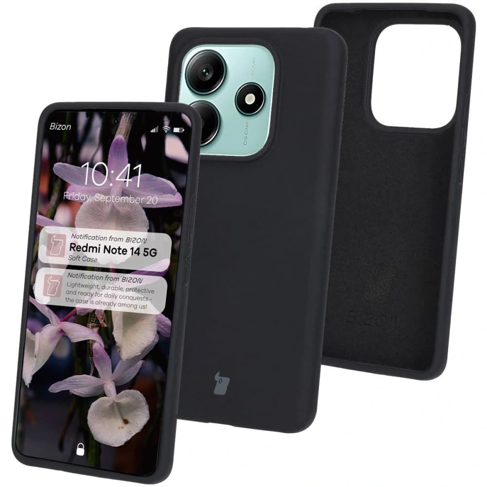 Bizon Soft Case Xiaomi Redmi Note 14 5G black - 1