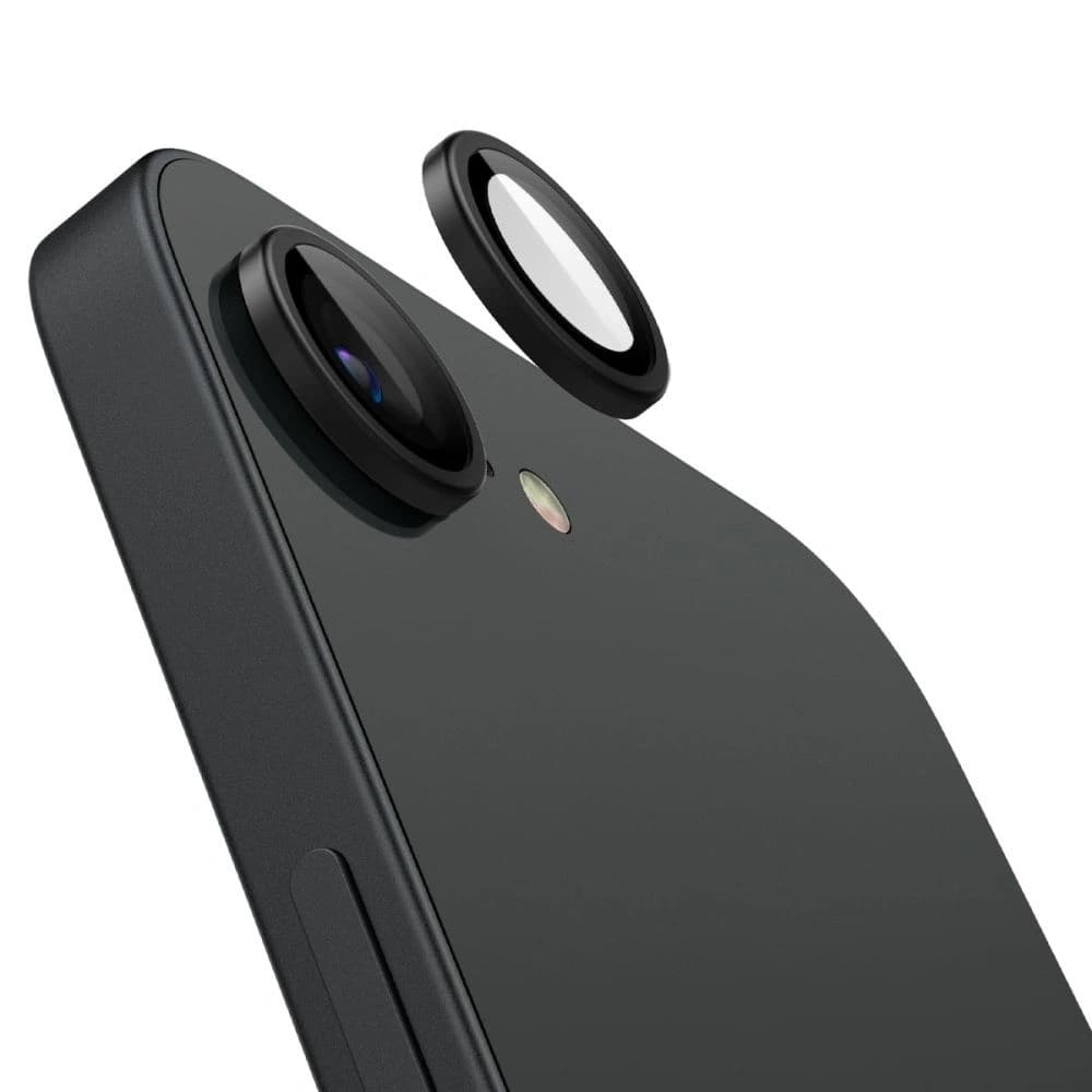 Spigen Optik Pro Glas.tr ez Fit Camera Protector Apple iPhone 17e / 16e Black [2 PACK] - 3