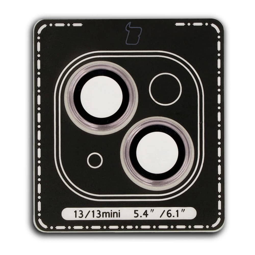 Bizon Glass Snap Lens Apple iPhone 13 / 13 Mini light pink frame - 2