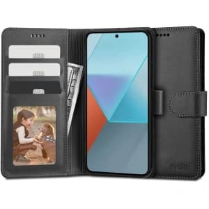 [OUTLET] Etui Tech-Protect Wallet Xiaomi Redmi Note 13 4G Schwarz