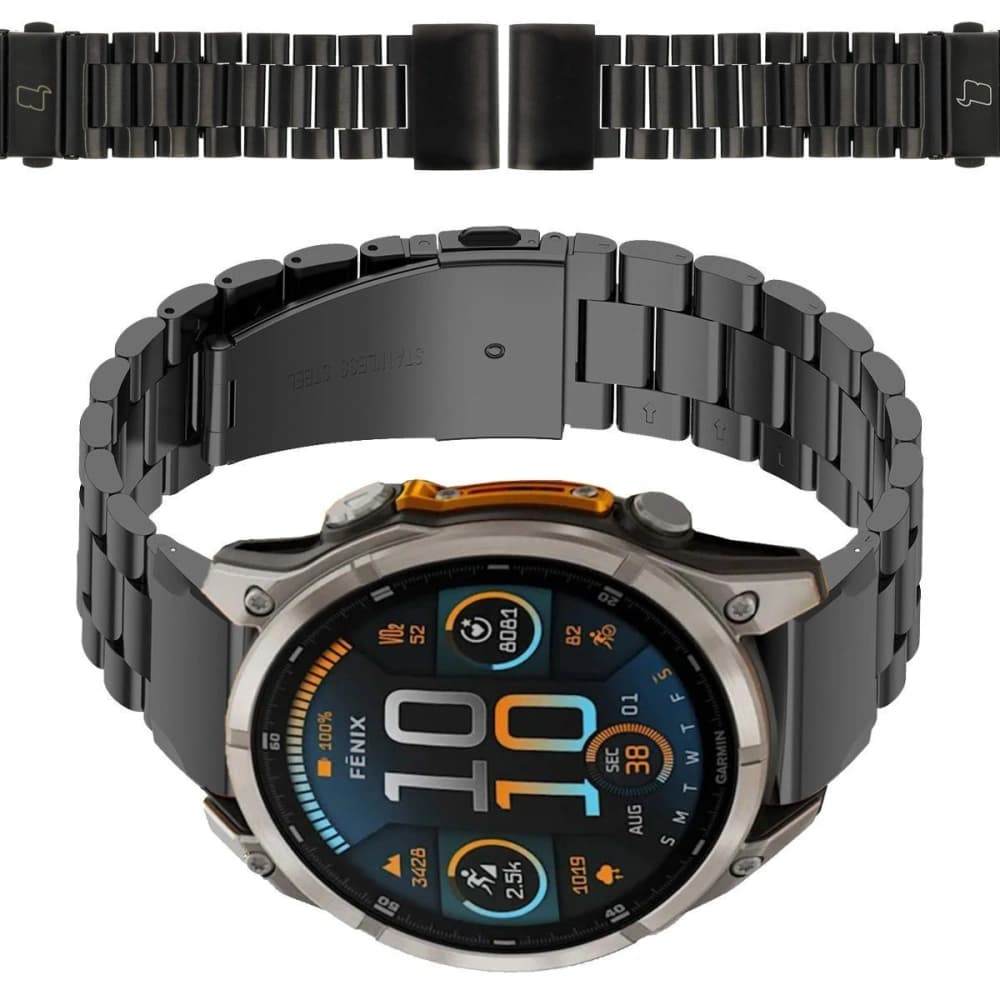 Bizon Strap Óra Aura Okosóra 22mm fekete - 1