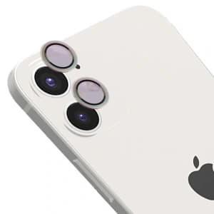 Bizon Glass Snap Lens Apple iPhone 12 / 12 Mini / 11 silver frame