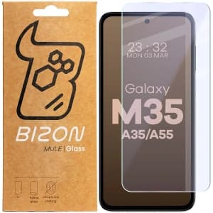 Elastyczne szkło hybrydowe Bizon Glass Mule do Samsung Galaxy M35 5G / A35 5G / A55 5G