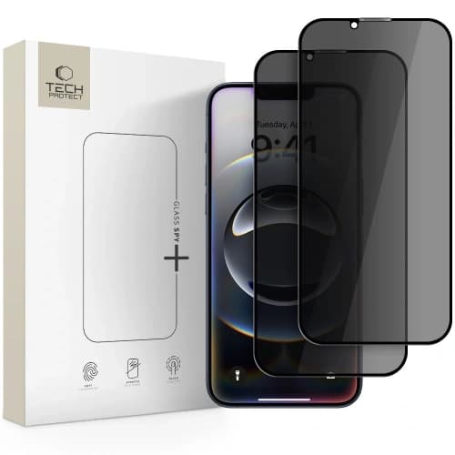 Tech-Protect Glass Spy+ Apple iPhone 17e / 16e / 14 / 13 / 13 Pro Privacy [2 PACK]