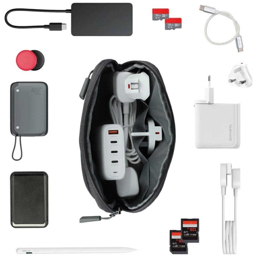 4smarts Flex Pro 100W 3xUSB-C, 1xUSB-A Travel Edition white wall charger - 5