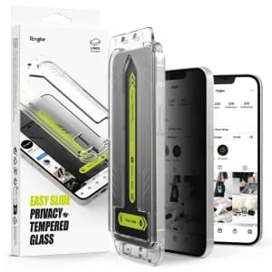 Szkło prywatyzujące Ringke Easy Slide Apple iPhone 17e / 16e / 14 / 13 / 13 Pro Privacy [2 PACK]