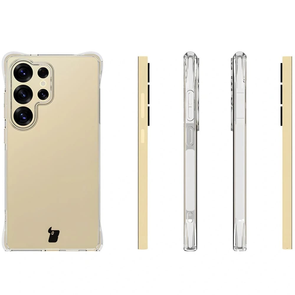 Etui + 2x folia na ekran Bizon Case Clear Pack do Samsung Galaxy S25 Ultra przezroczyste - 4