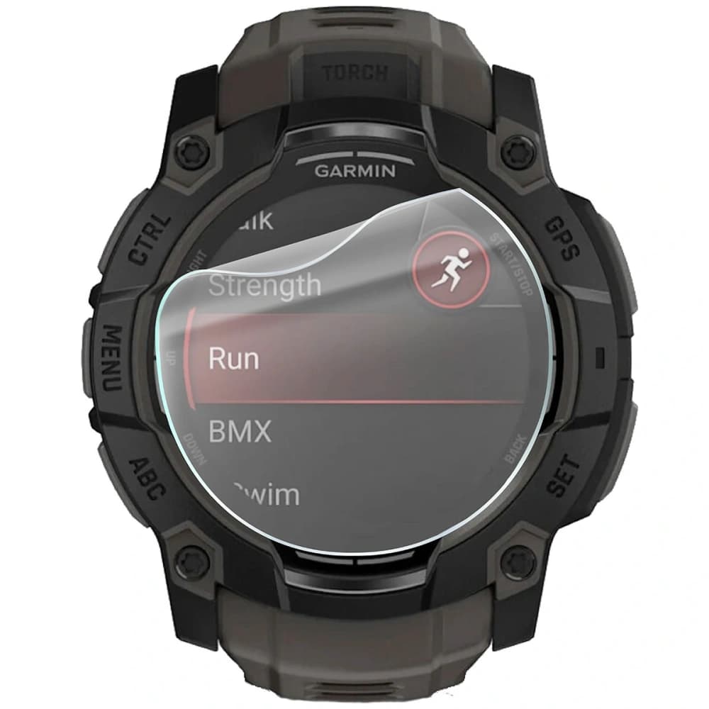 Bizon Glass Watch Hydrogel Garmin Instinct 3 50mm [2 PACK] - 2
