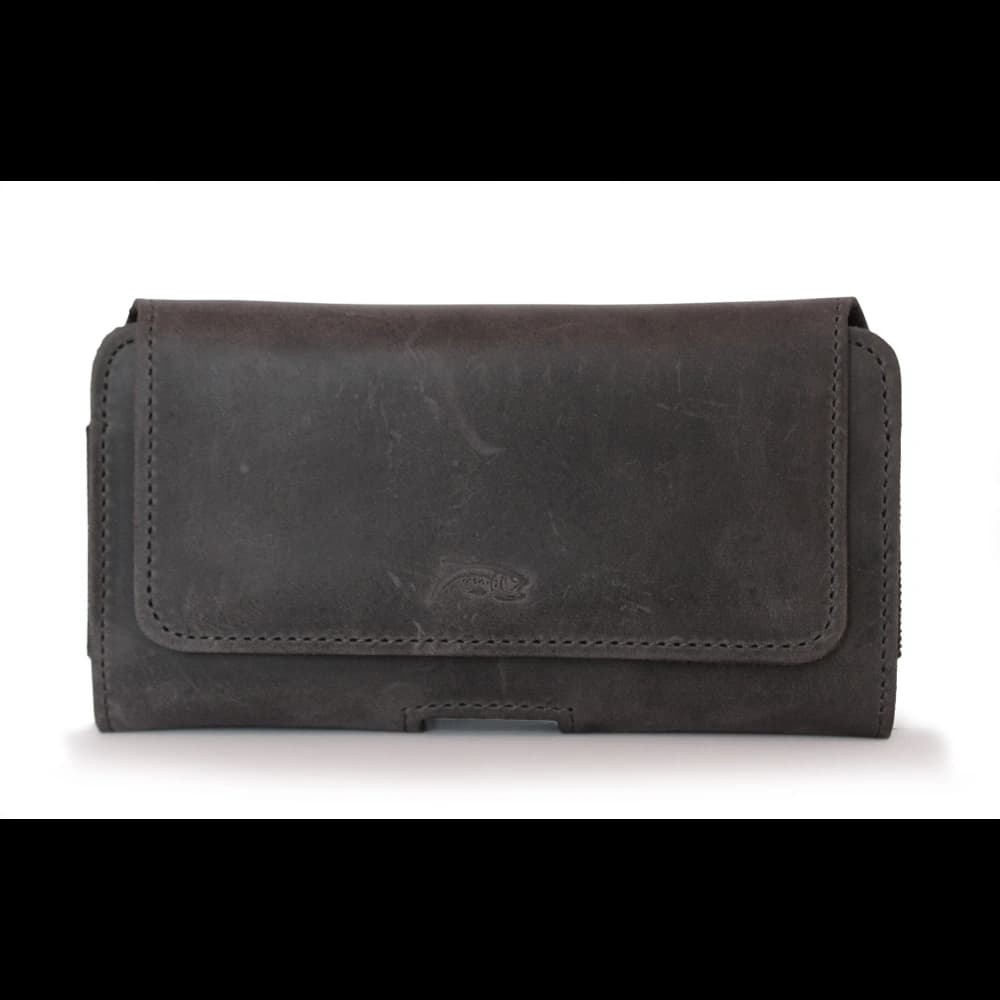 LURESKO FREYA XL Ledergürtelholster, Handyhülle 165x82x10mm (grau vintage) - 3