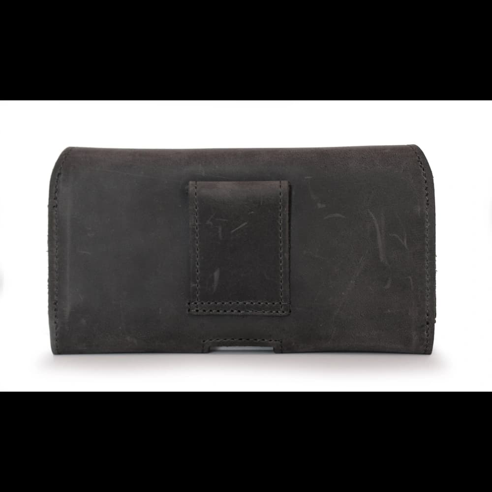 LURESKO FREYA XL Ledergürtelholster, Handyhülle 165x82x10mm (grau vintage) - 4