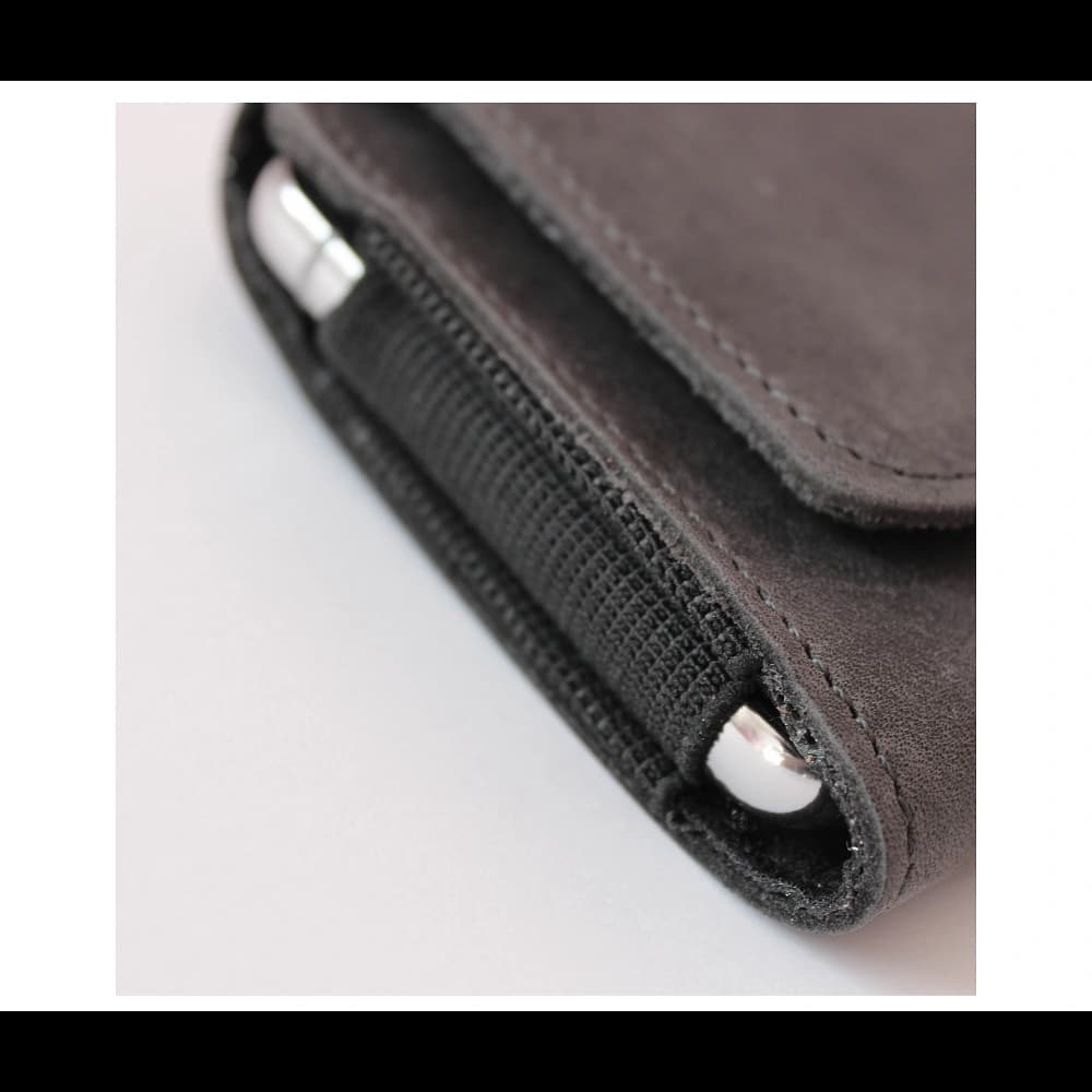 LURESKO FREYA XL Ledergürtelholster, Handyhülle 165x82x10mm (grau vintage) - 9