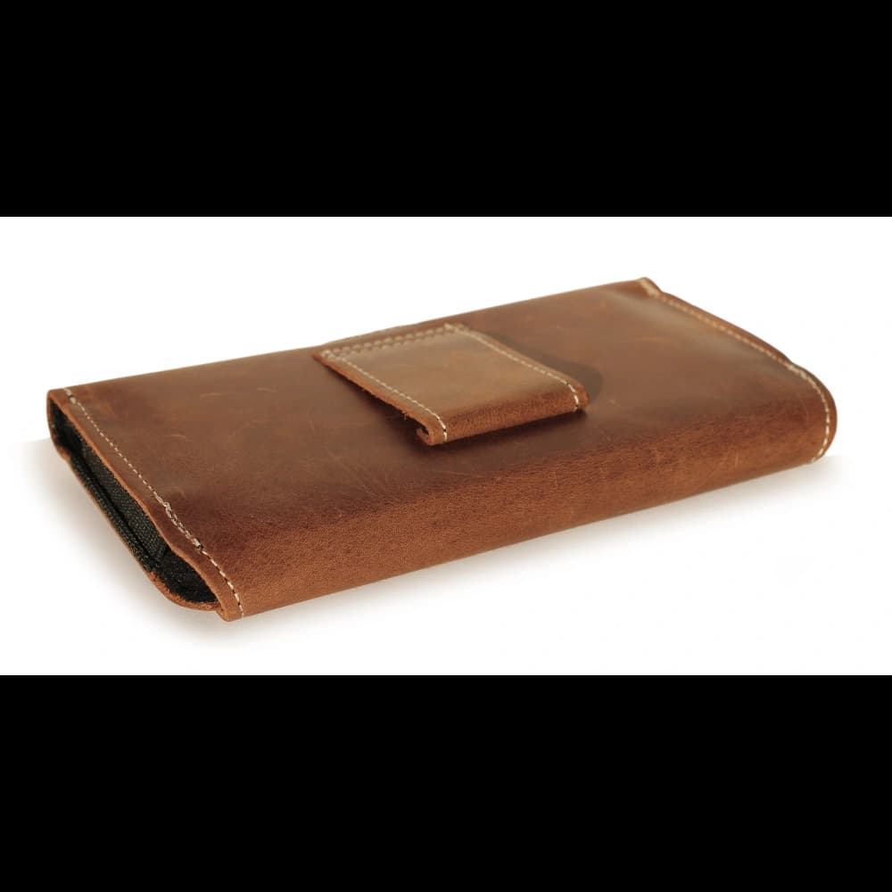 LURESKO FREYA S Lederholster für Gürtel Handyhülle 131x62x12mm - VINTAGE BRAUN - 11