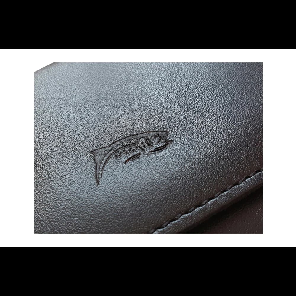 LURESKO FREYA M leather holster for belt phone case 150x 72x10 - BLACK SMOOTH - 10