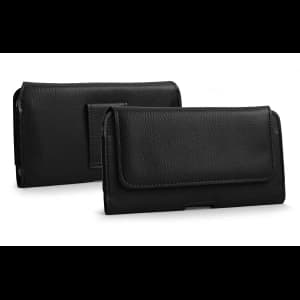 Kabura LURESKO HEL XL do paska Eco etui na telefon 165x82x12 (czarny karbowany czarny nić)