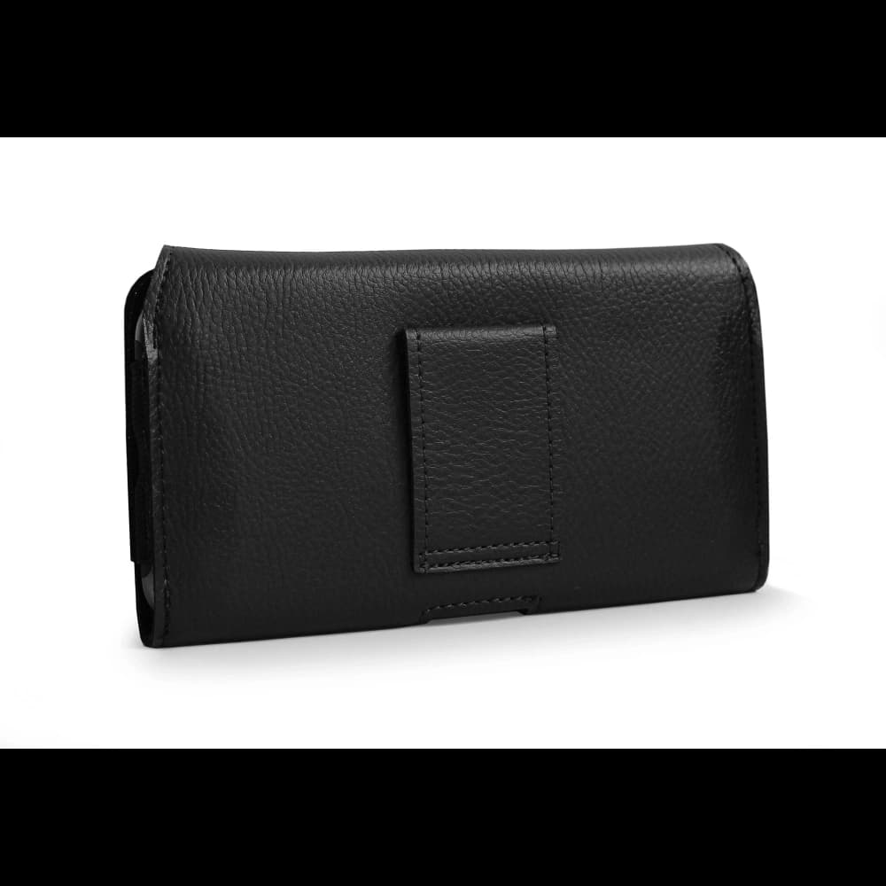 LURESKO HEL XL holster for Eco belt, phone case 165x82x12 (black ribbed with black thread) - 4