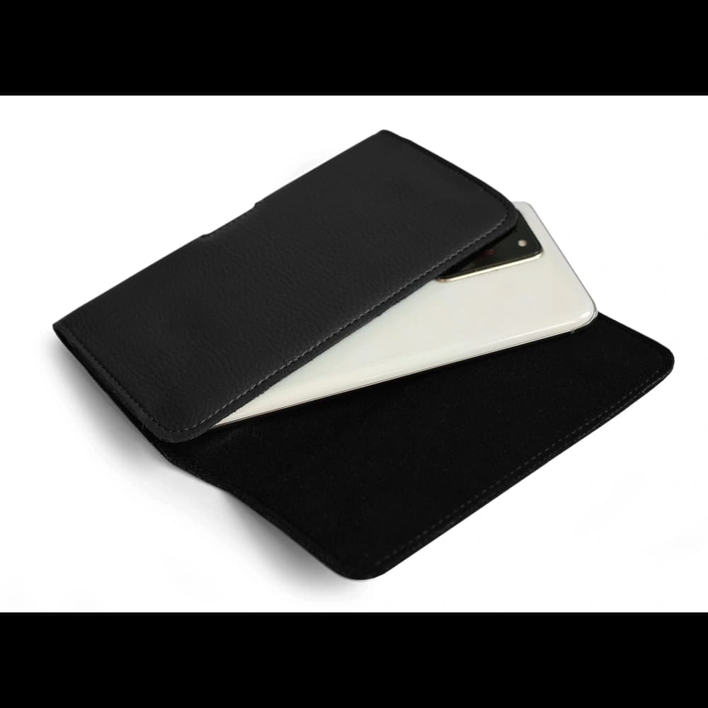 LURESKO HEL XL holster for Eco belt, phone case 165x82x12 (black ribbed with black thread) - 6