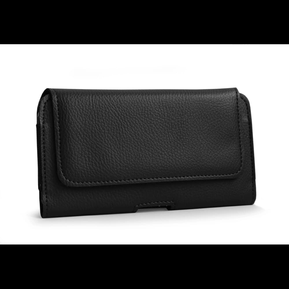 LURESKO HEL 3XL belt holster Eco phone case 175x83x15 (black ribbed with black thread) - 3