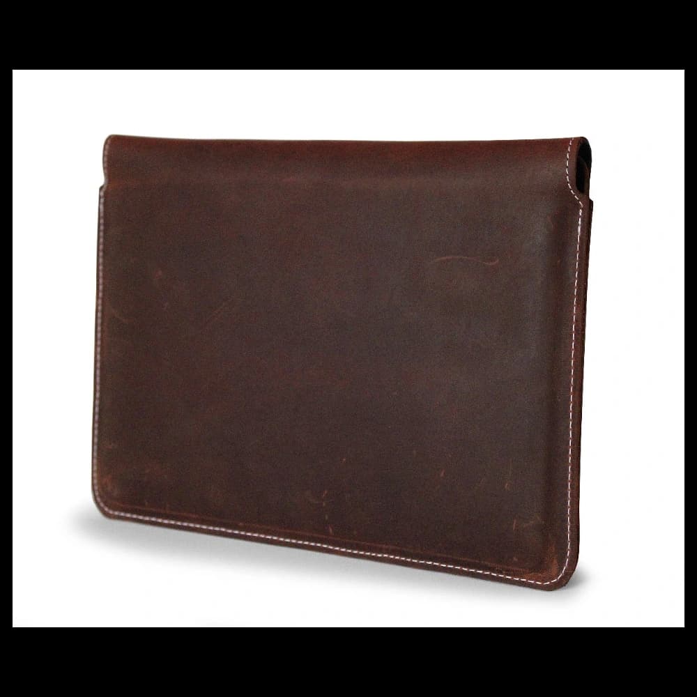 LURESKO CLAYER XL+ leather case for tablet 290 x 212 x 9mm (vintage brown with white thread) - 5