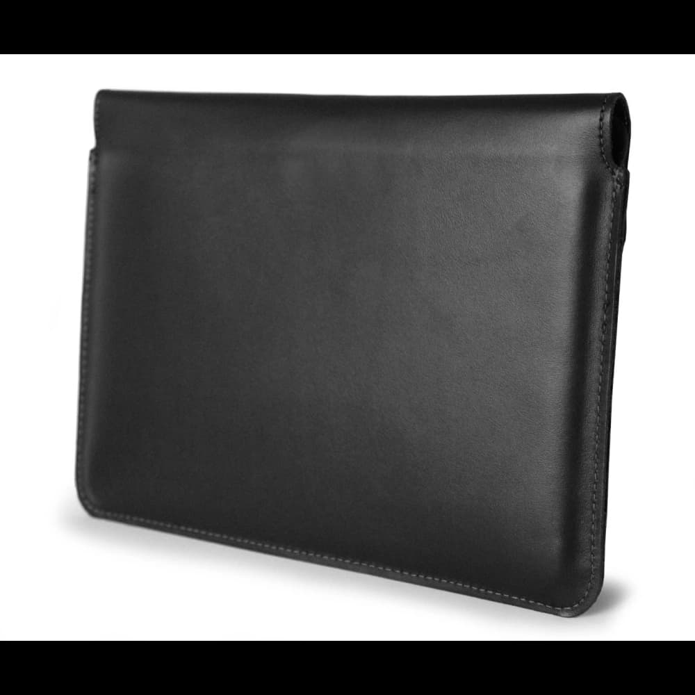 LURESKO CLAYER XL+ leather case for tablet 290 x 212 x 9mm (black smooth with black thread) - 3