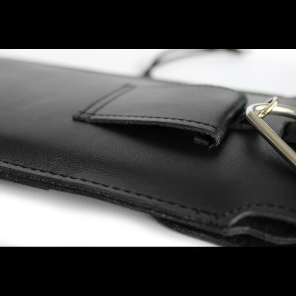 LURESKO Vissa S leather case for neck S 144x71x9mm - BLACK - 6