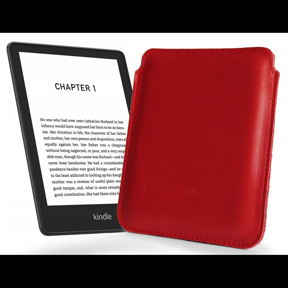 LURESKO MASTER S Ledertasche für E-Book 162x113x9mm (rot glatt) - 1