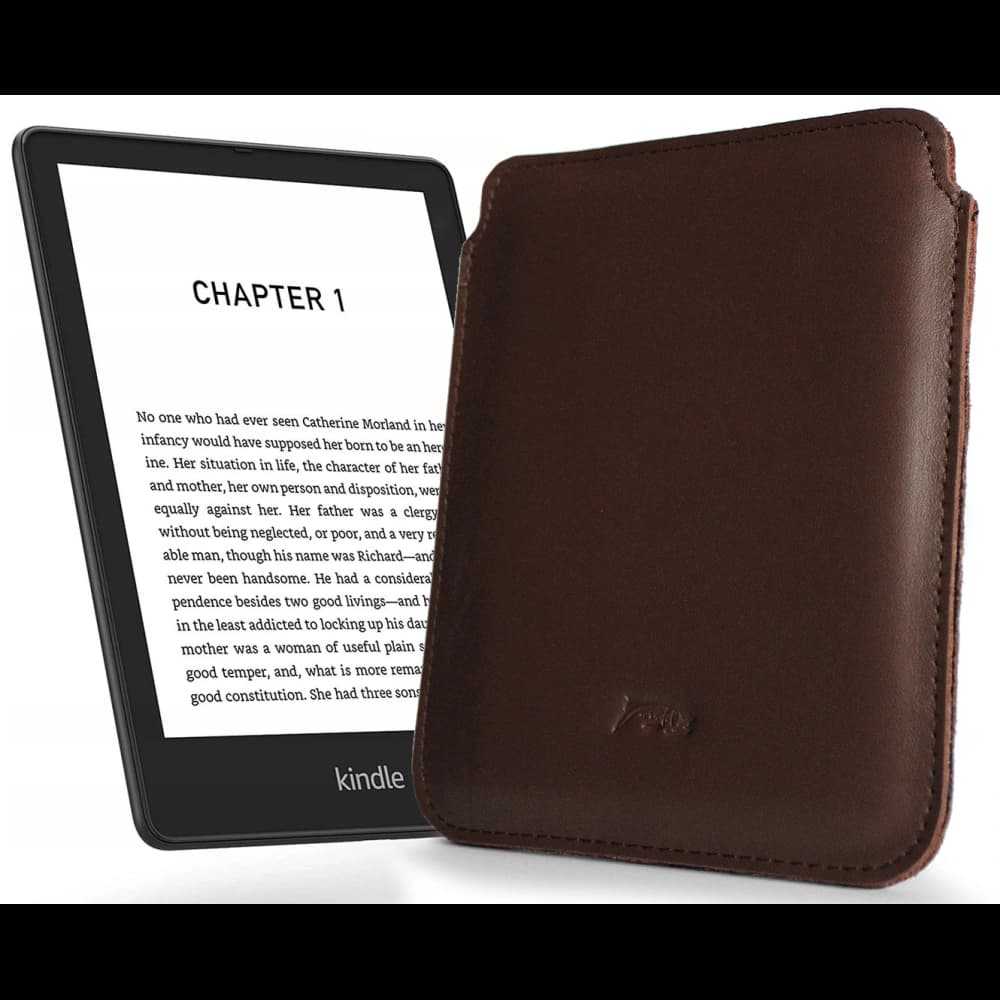 LURESKO MASTER S leather case for eBook 162x113x9mm (smooth brown) - 1
