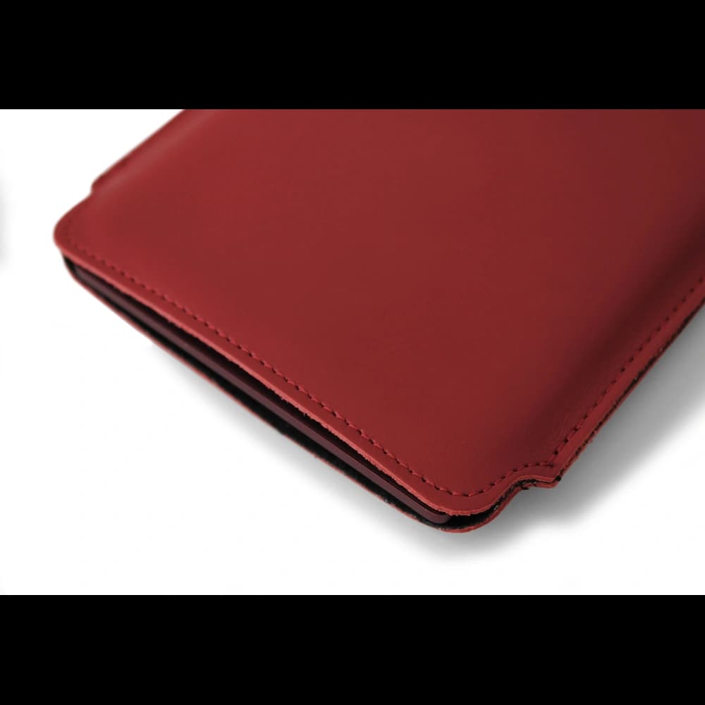 LURESKO MASTER M leather case for eBook 177x130x9mm (red smooth) (PAP) - 3