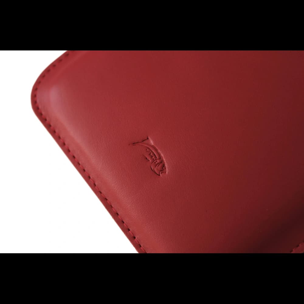 LURESKO MASTER M leather case for eBook 177x130x9mm (red smooth) (PAP) - 4