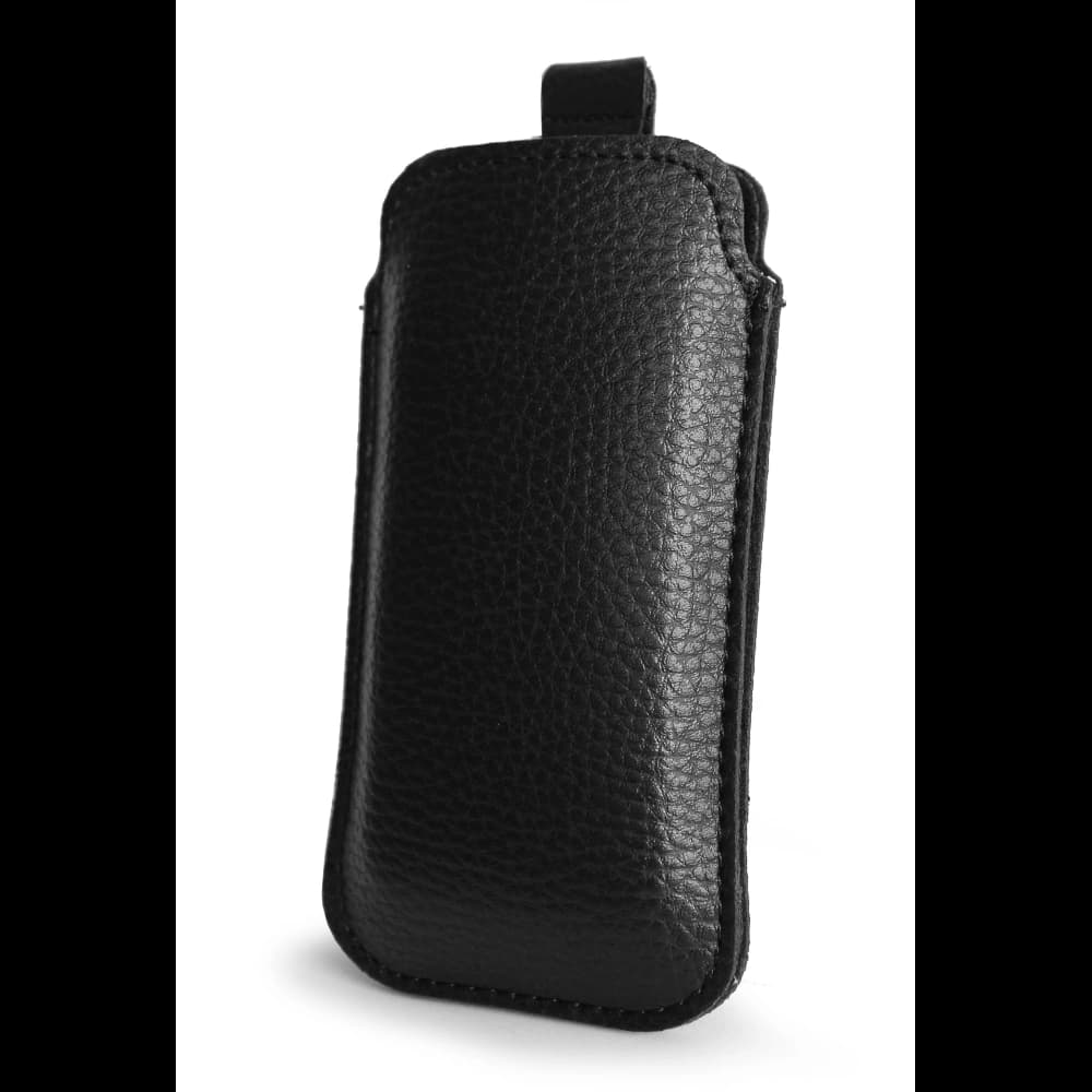LURESKO SLEEVE XS Leder-Schutzhülle für kleine Telefone / Feature-Telefone 119mm x 53mm (schwarz) - 3