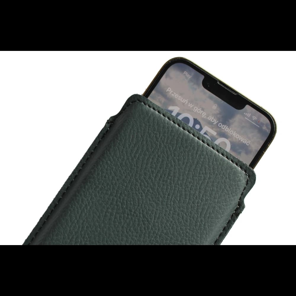 LURESKO LILNER XXL leather slipcase for phone ECO (gray) - 4