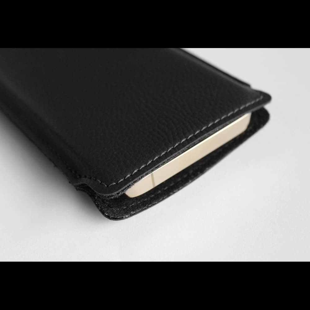 LURESKO LILNER XXL leather slipcase for phone ECO (black) - 2